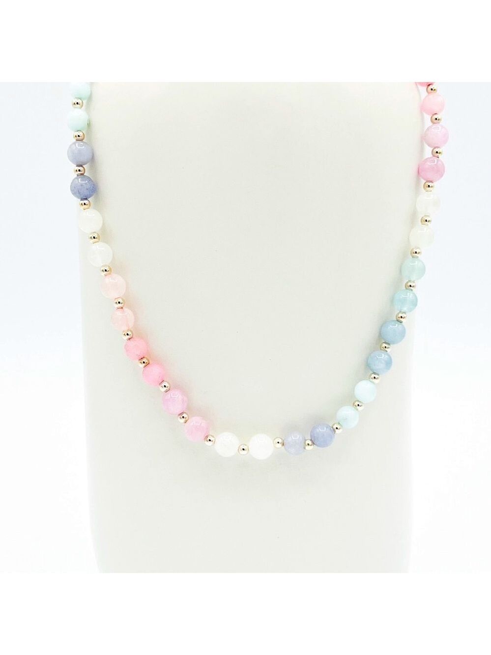 Rainbow gem choker necklace